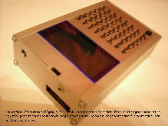 Első grafikus LCD-s mikrogépem (89C55WD-vel)